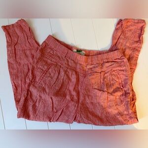 Anthropologie Coral Ankle Pants